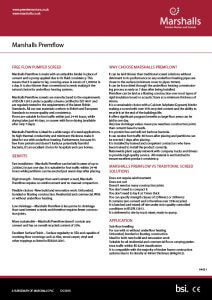 Marshalls Premflow datasheet