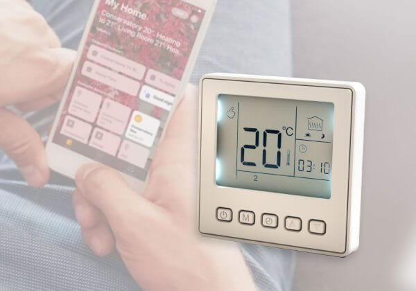 Controls for a smart heating system setup