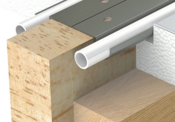 Underfloor heating for wooden flooring is possible using the Easy Joist system