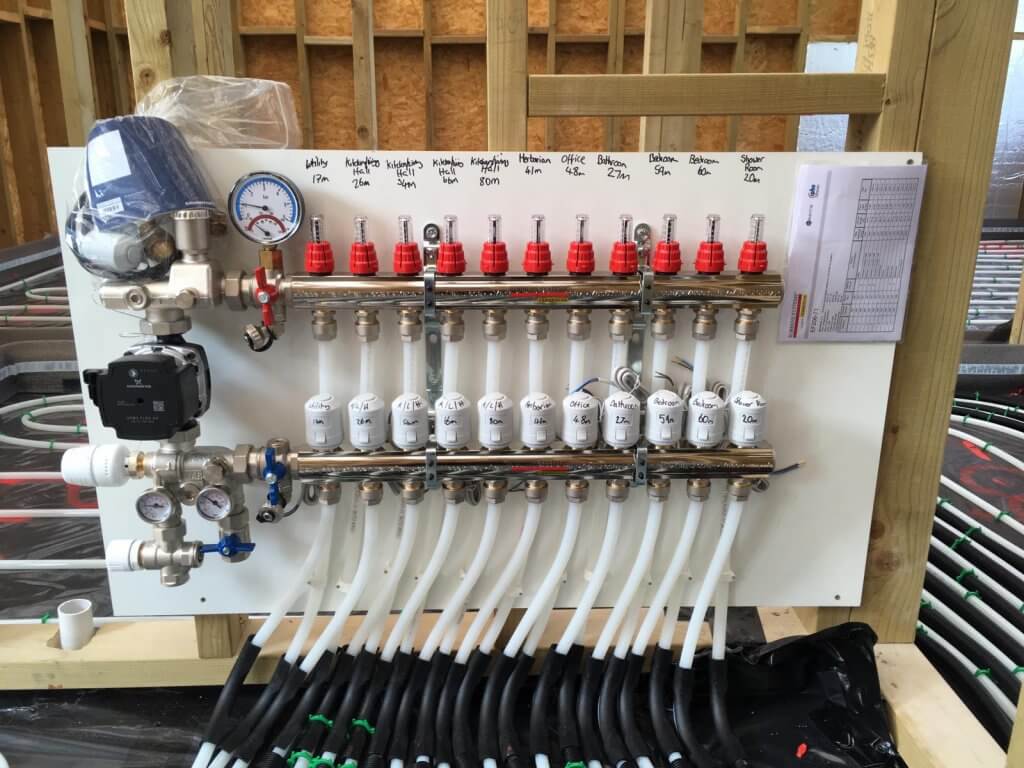 Underfloor heating Robbens manifold Easyflow Underfloor Heating