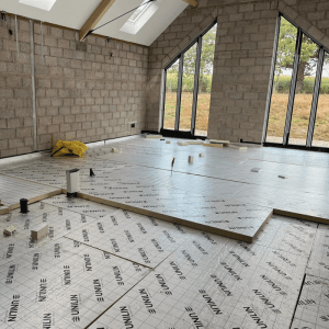 underfloor heating insulation installation in shropshire