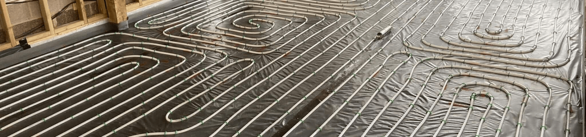 Underfloor heating installation at a commerical property