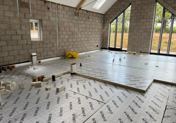 installing heated floors for energy efficient heating