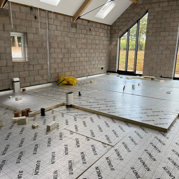 installing heated floors for energy efficient heating