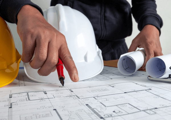 An underfloor heating layout design floor plan