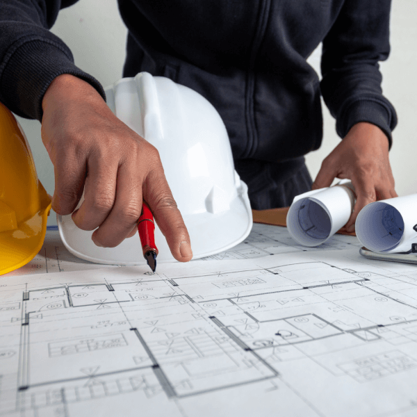 An underfloor heating layout design floor plan