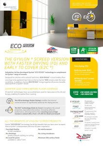 Gyvlon Eco FD floor screed brochure scan