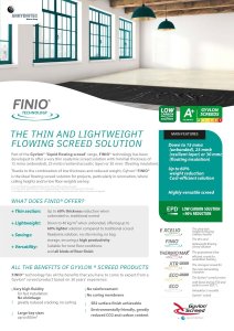 Finio gyvlon screed brochure scan