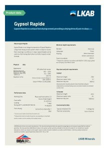 Gypsol Rapide anhydrite screed brochure thumbnail