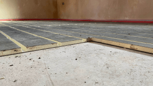 low profile underfloor heating floor insulation boards with grooves for heating pipes