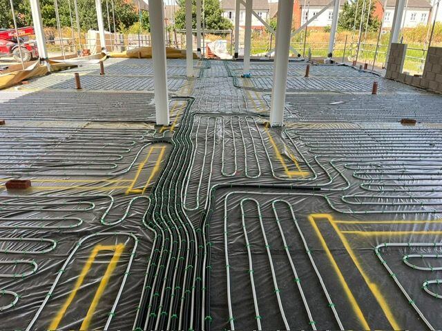 UFH for Two New Build Bungalows in Whitchurch