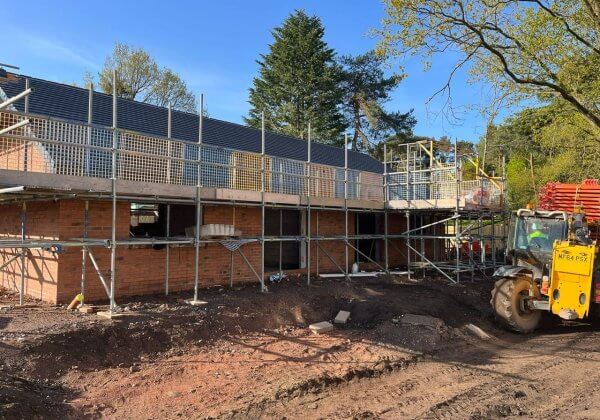 full package of floor insulation, underfloor heating, and liquid screed for two new build bungalows