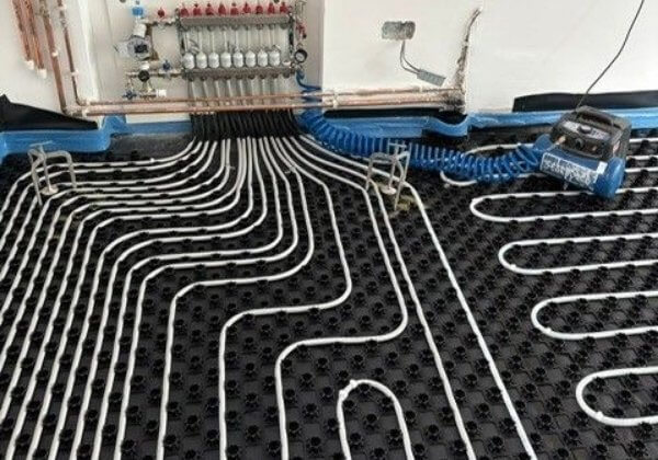 A homeowner in Macclesfield required an underfloor heating installation across 100sqm of their ground floor as part of a wider property renovation.