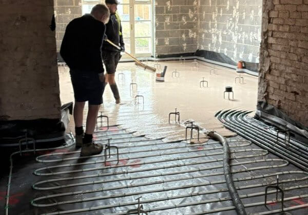 renovation of this period property in Shrewsbury | underfloor heating and liquid floor screed