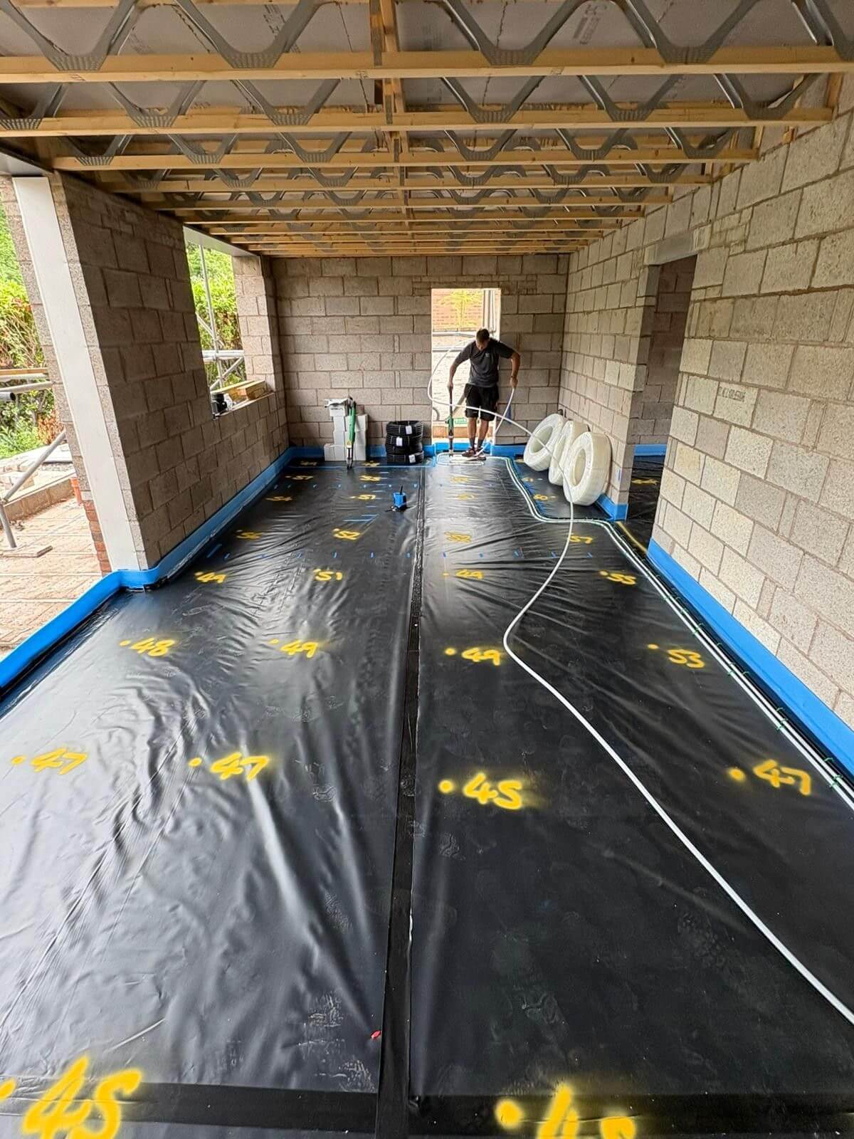 Floor Insulation | UFH pipes