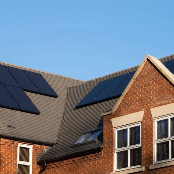 New build homes with solar panels