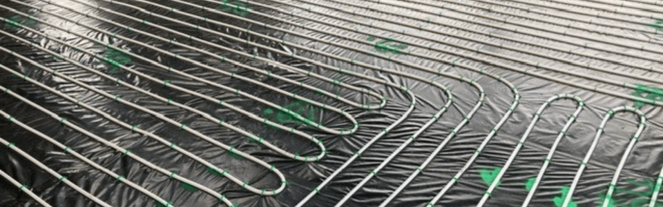 Pipework fitted by underfloor heating installer